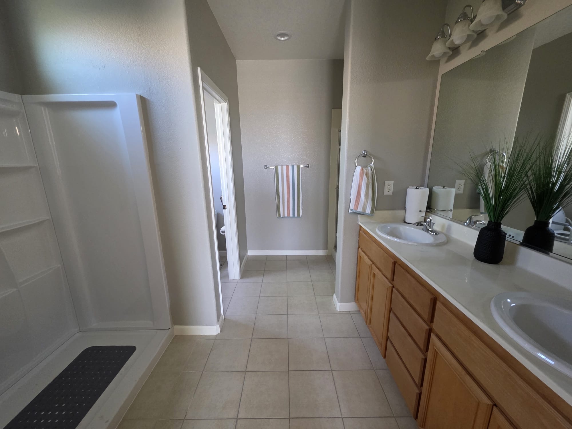 Clean, accessible private bathroom